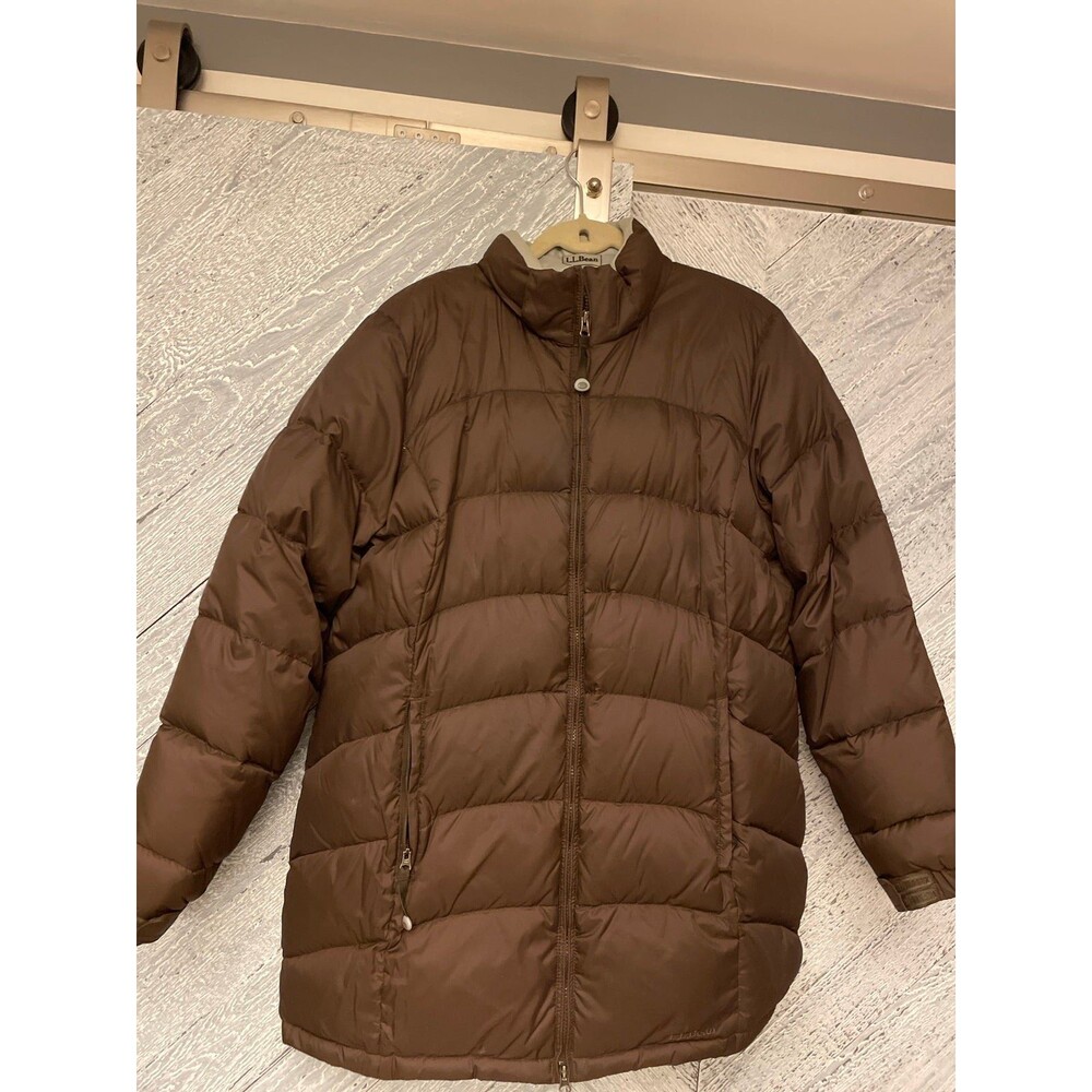 L.L. Bean women’s goose down brown XL jacket